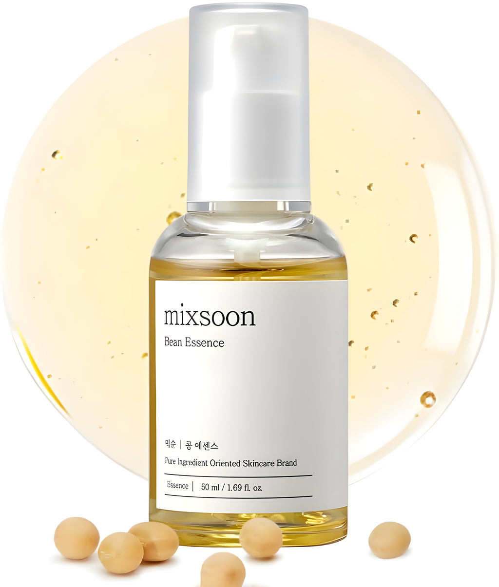 Mixsoon Bean Essence 50ml pump bottle with soybeans